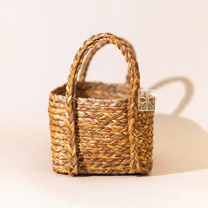 Buy Natural Wicker Storage Basket - Kitchen Shelf Organizer