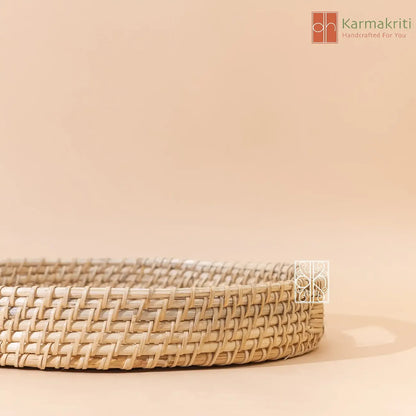 Buy Rattan Tray with handles - Bamboo serving tray
