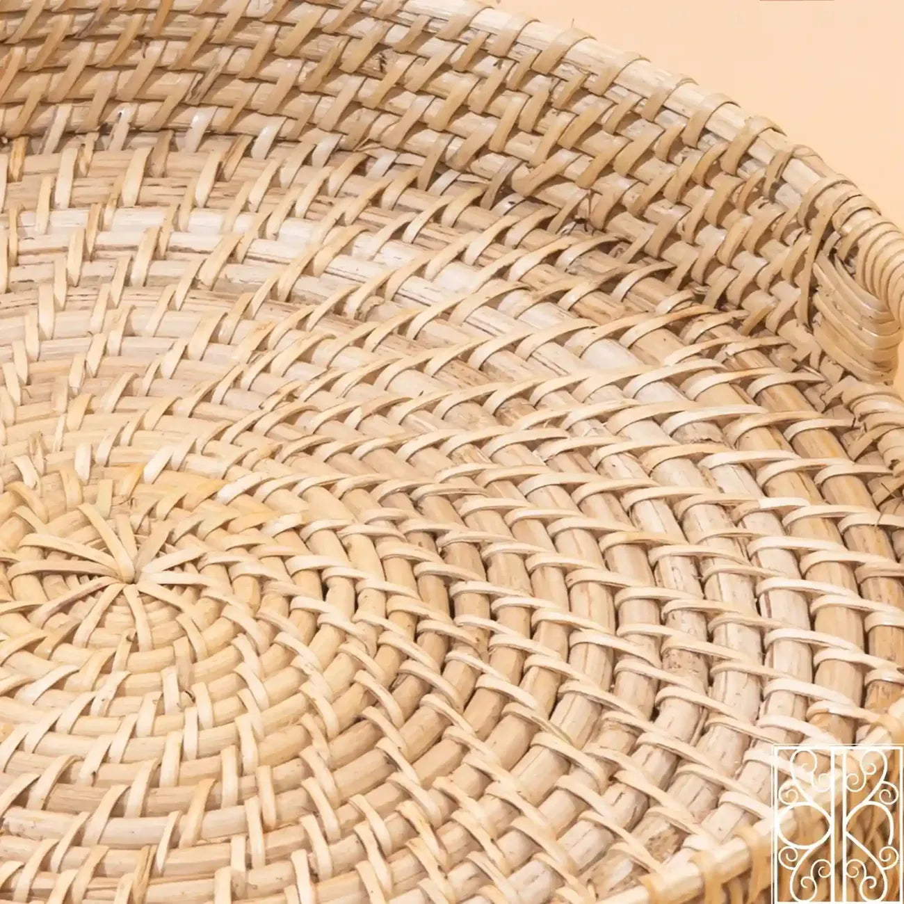 Buy Rattan Tray with handles - Bamboo serving tray
