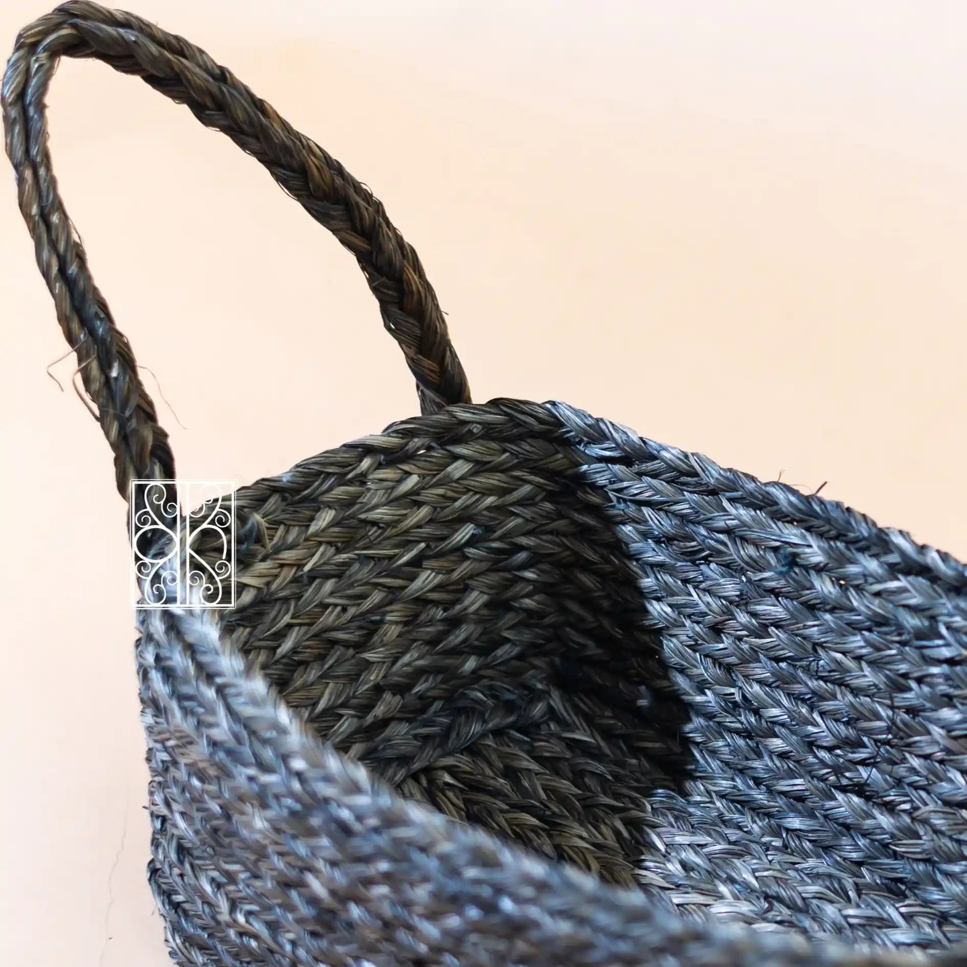 Buy Gray Seagrass Towel Basket - Cosmetics Organizer
