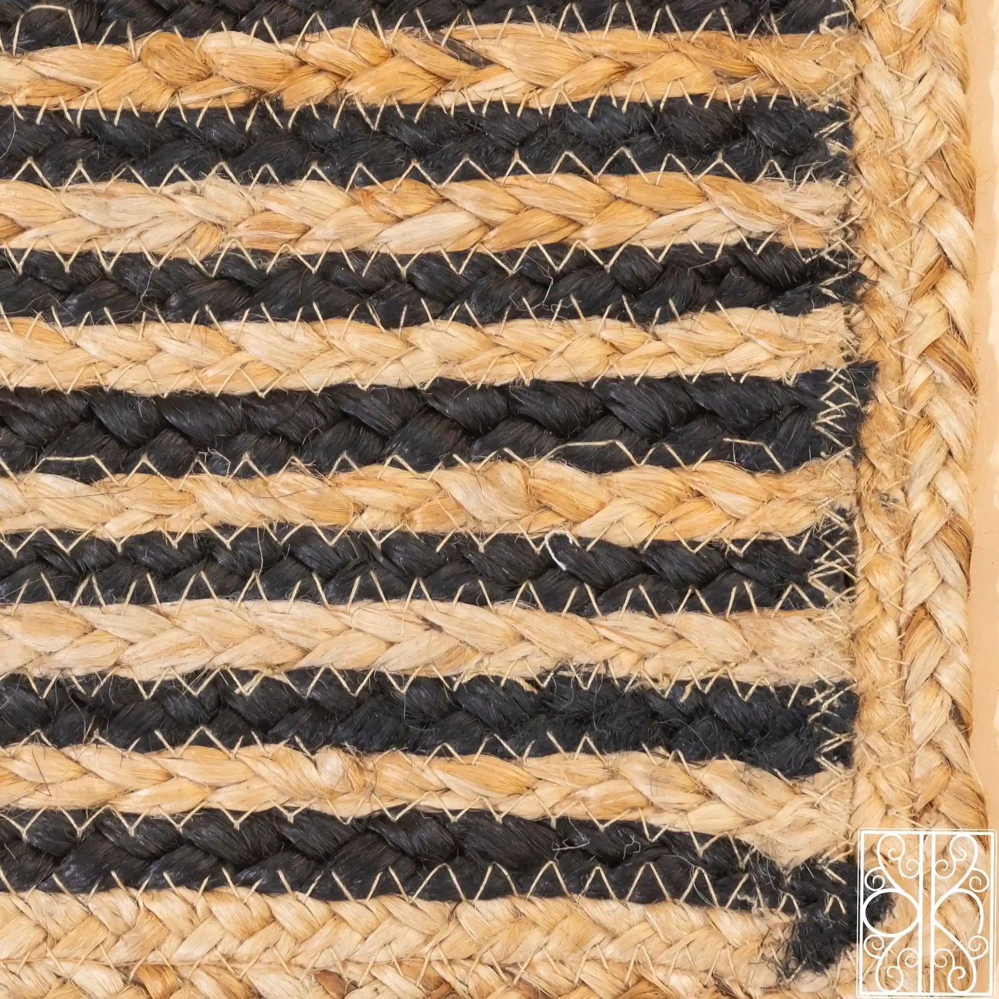 Floor mat for living room - Handwoven Jute rug