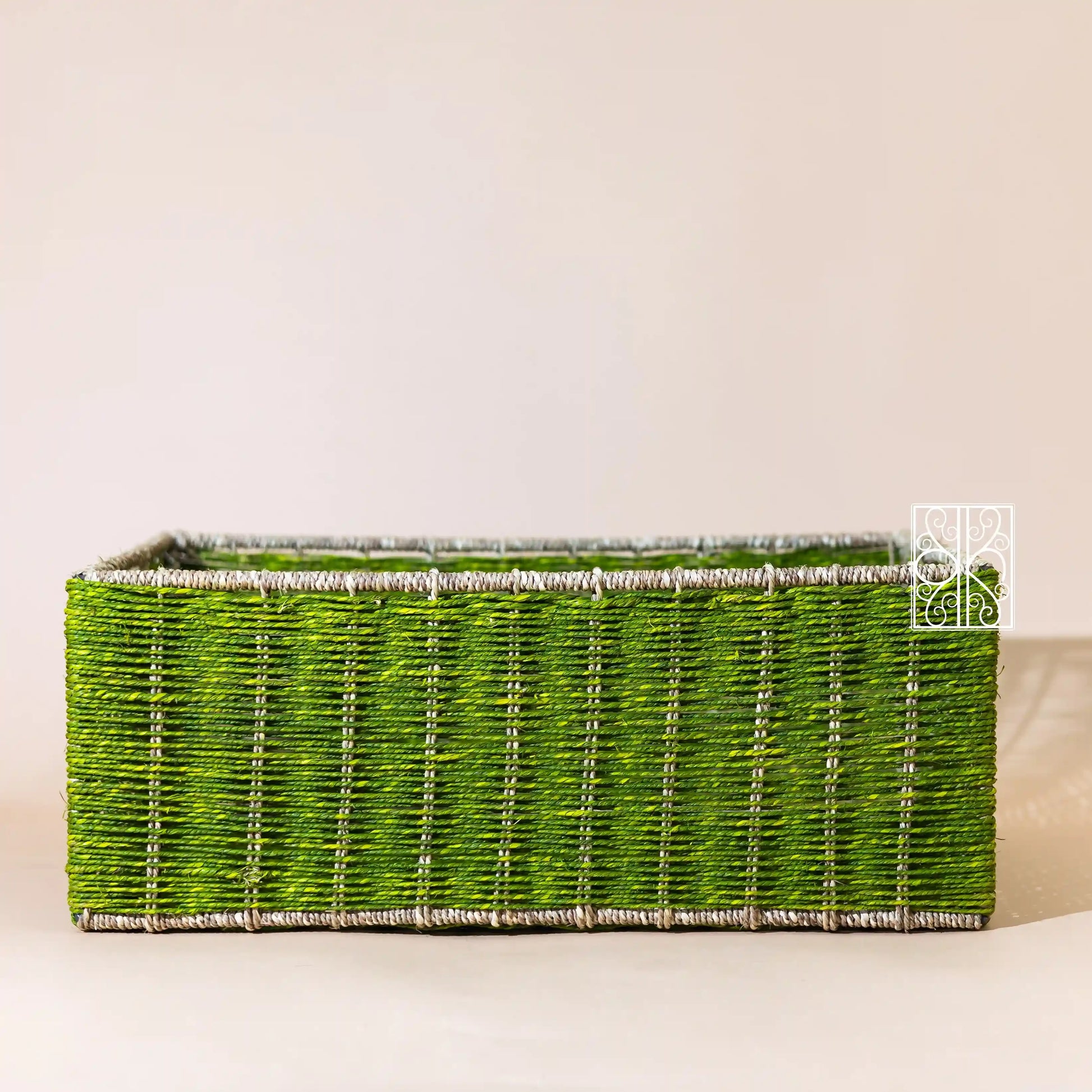 Wicker Wardrobe Organizer - Green