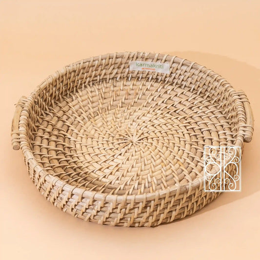 Rattan Tray with handles