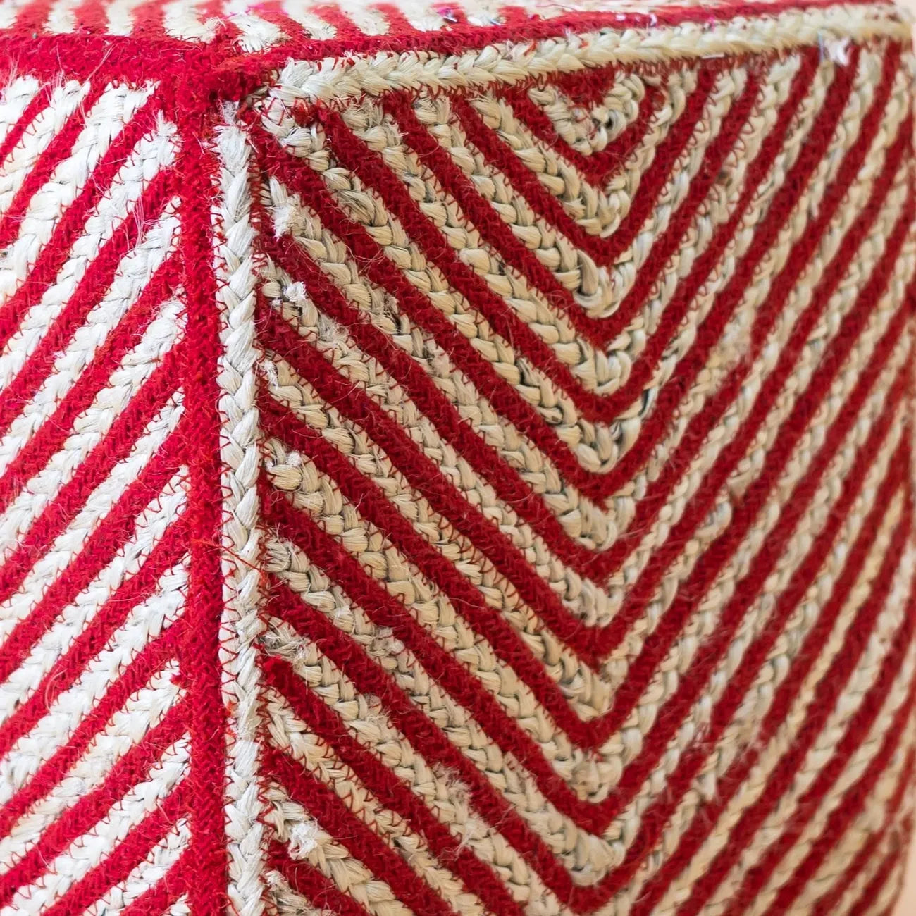 Buy a Jute pouffe - Jute Stool online on Karmakriti