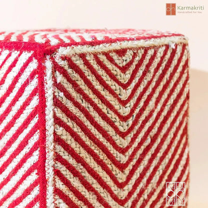 Buy a Jute pouffe - Jute Stool online on Karmakriti