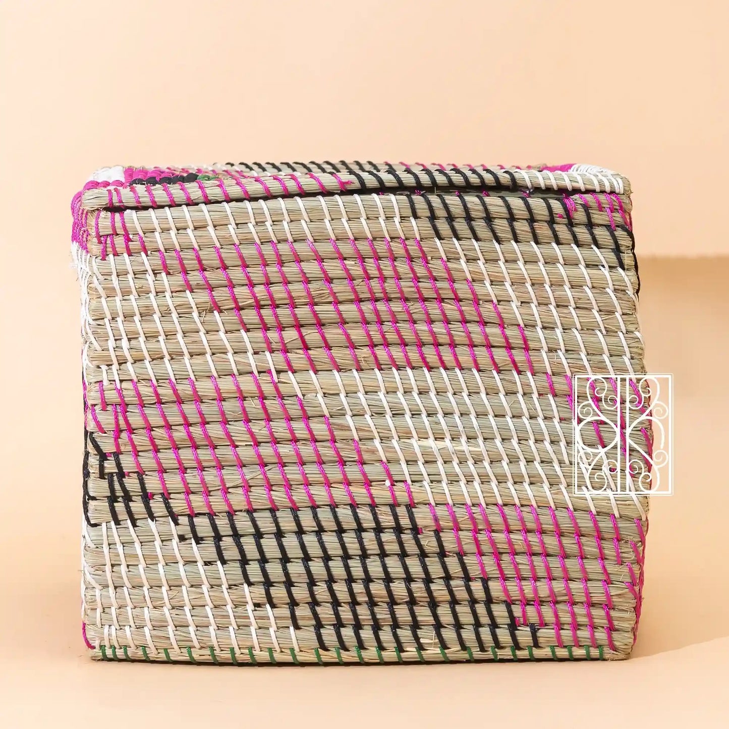 handmade Wicker storage Box - Seagrass wardrobe organizer