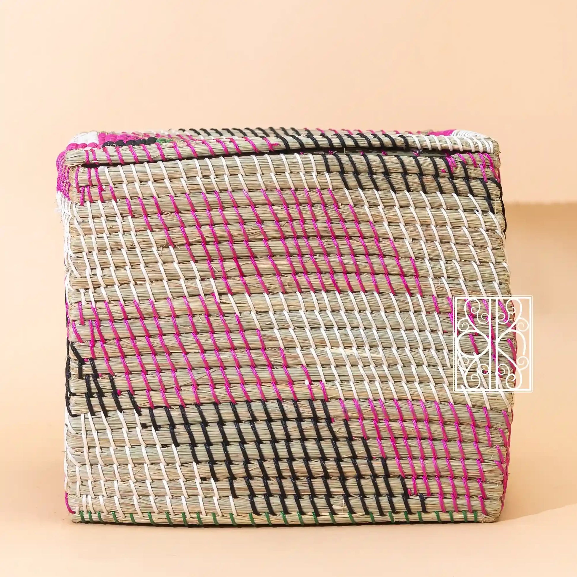 handmade Wicker storage Box - Seagrass wardrobe organizer