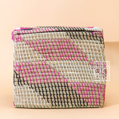handmade Wicker storage Box - Seagrass wardrobe organizer