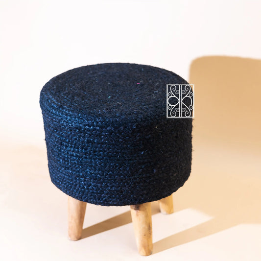 Jute Ottoman Stool