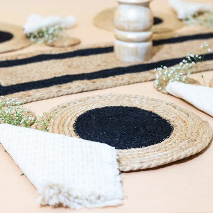 Handwoven Jute Dining table mats Set