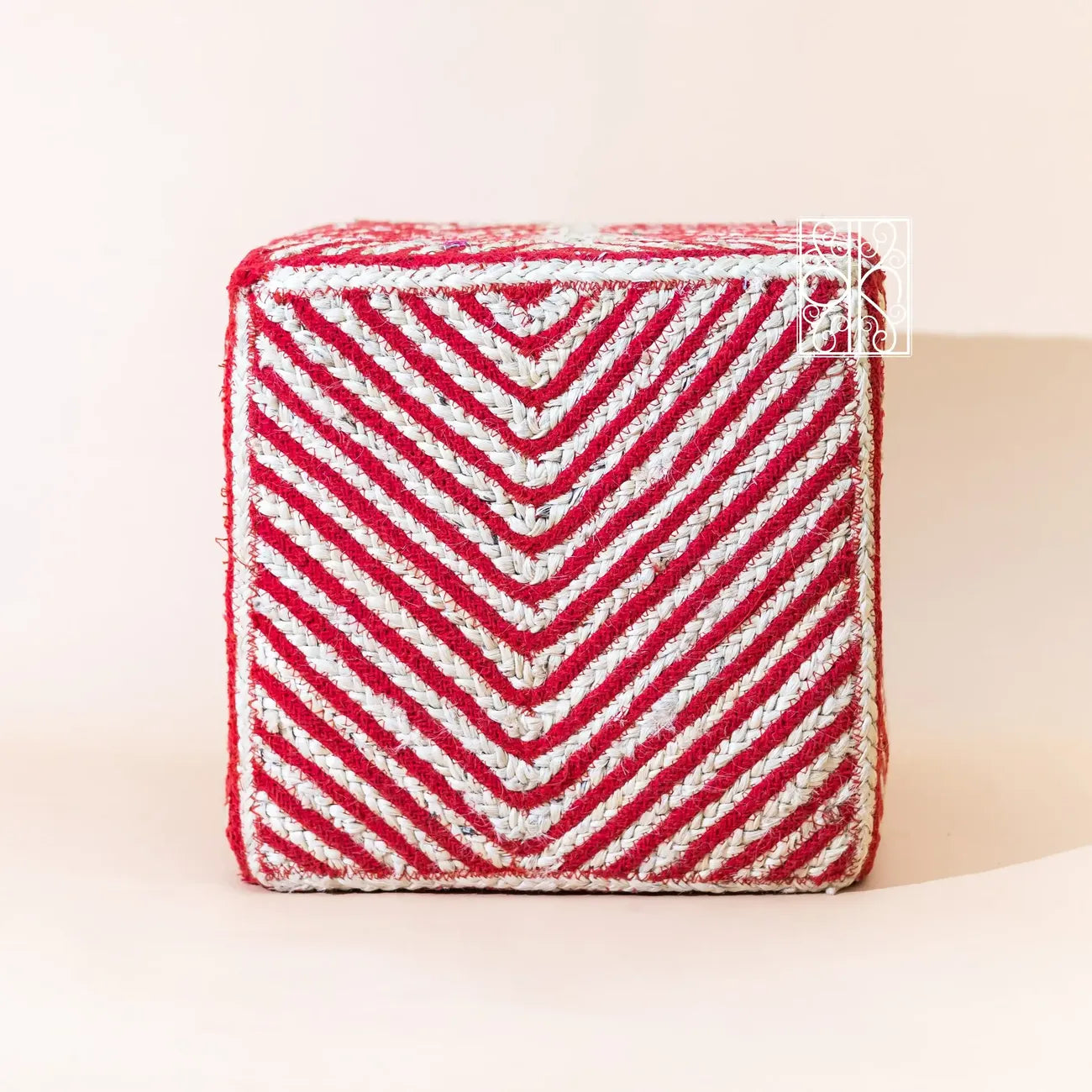Buy a Jute pouffe - Jute Stool online on Karmakriti