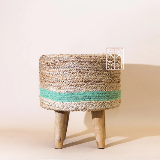 Jute Ottoman Stool