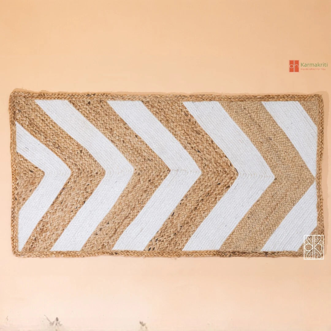 Floor mat for living room - Handwoven cotton floor rugs