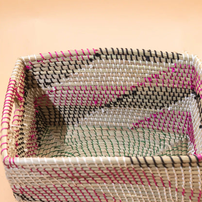 handmade Wicker storage Box - Seagrass wardrobe organizer