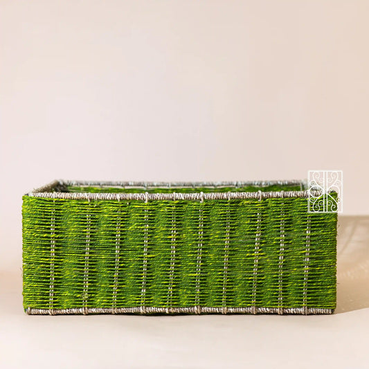 Wicker Wardrobe Organizer - Green