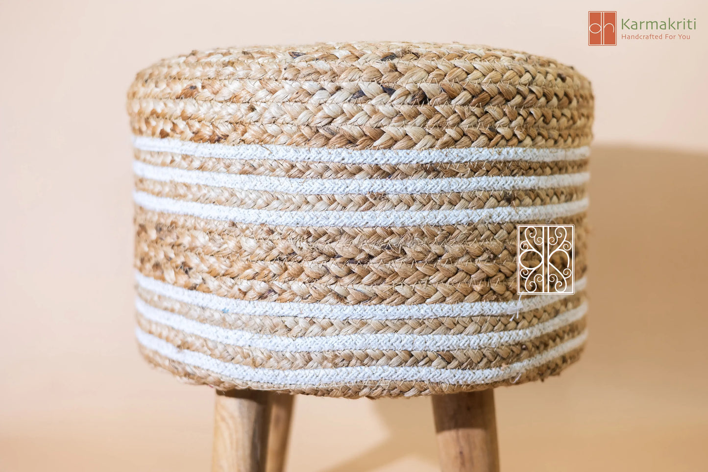 Jute pouffe - Ottoman chair