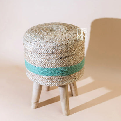 Jute pouffe - Ottoman stool