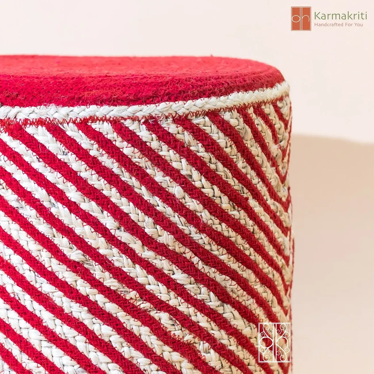 Buy Jute pouffe - Jute chair online on Karmakriti