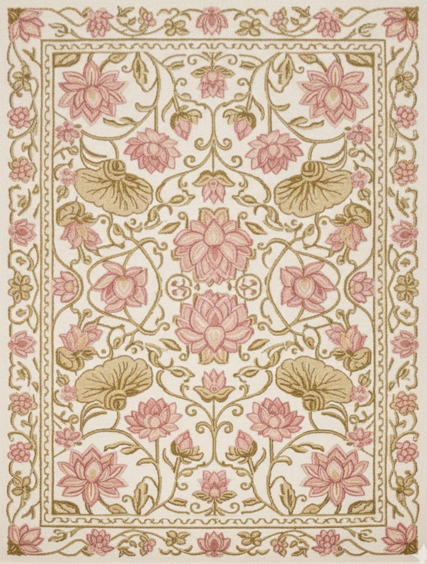 Handtufted Woollen Rug | Lotus Bloom