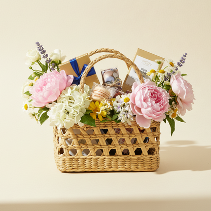Seagrass Mesh hamper basket