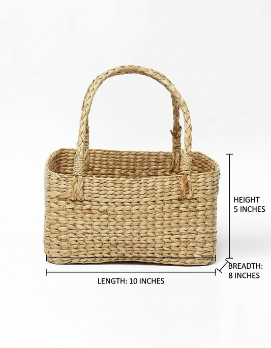 Seagrass Hamper basket with Sturdy Handles
