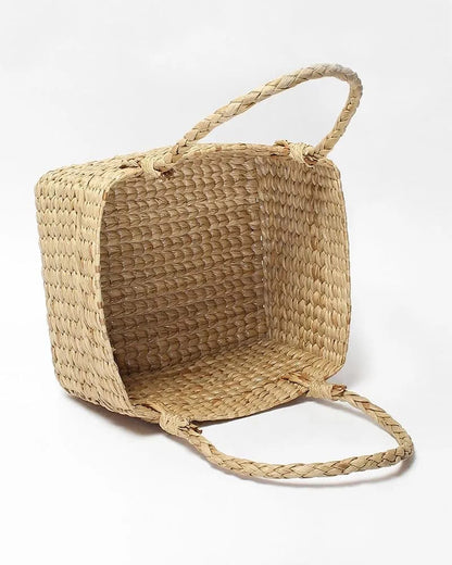 Seagrass Hamper basket with Sturdy Handles