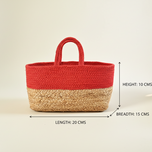 Handcrafted Jute hamper basket