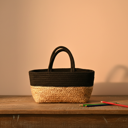 Handcrafted Jute hamper basket