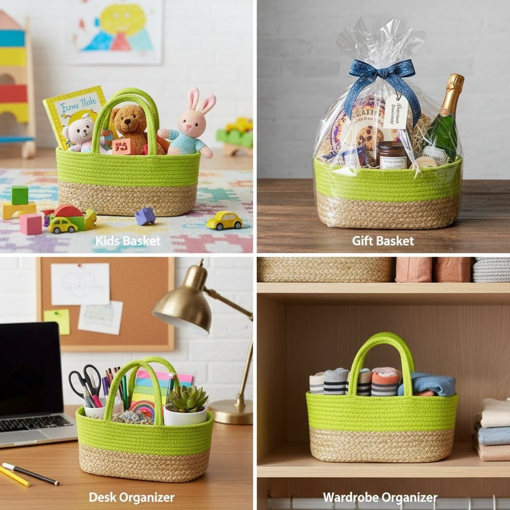 Handcrafted Jute gift Basket