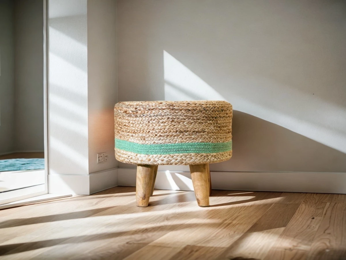 Ottoman Jute Stool