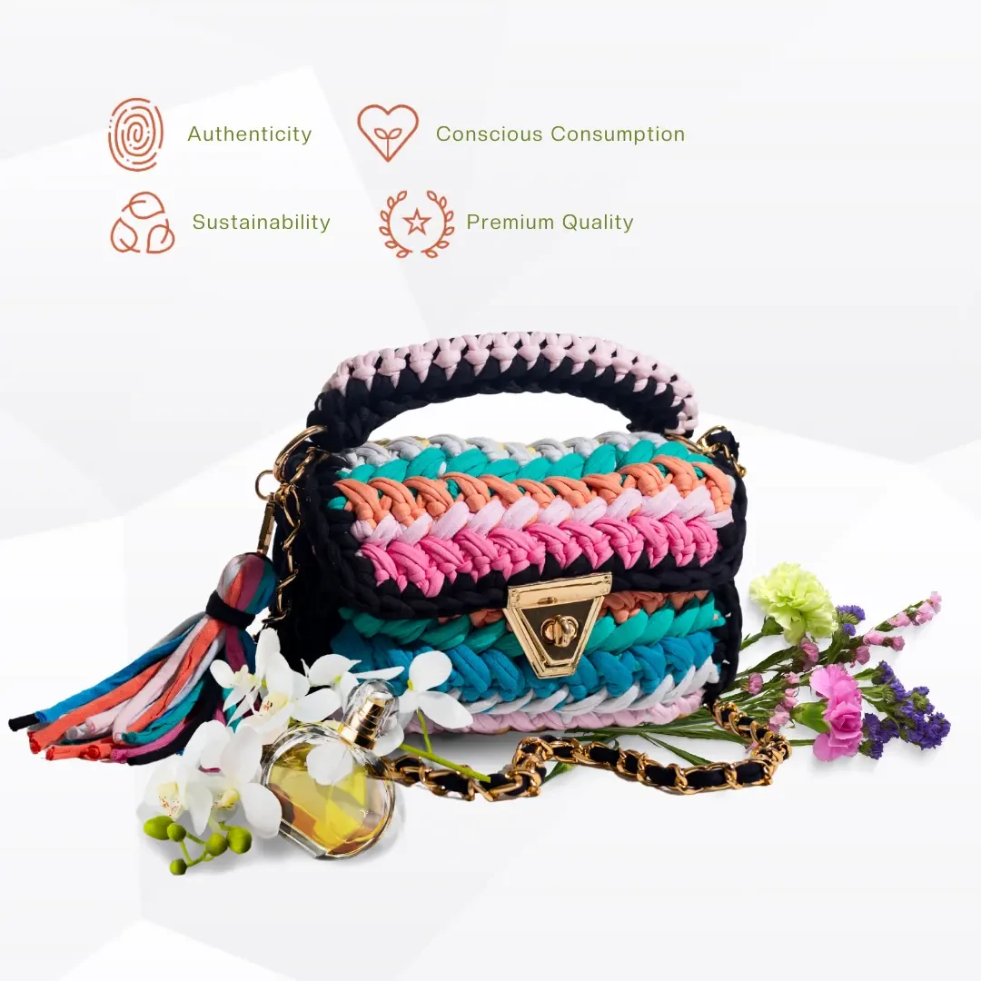 Cotton Crochet Sling Bag