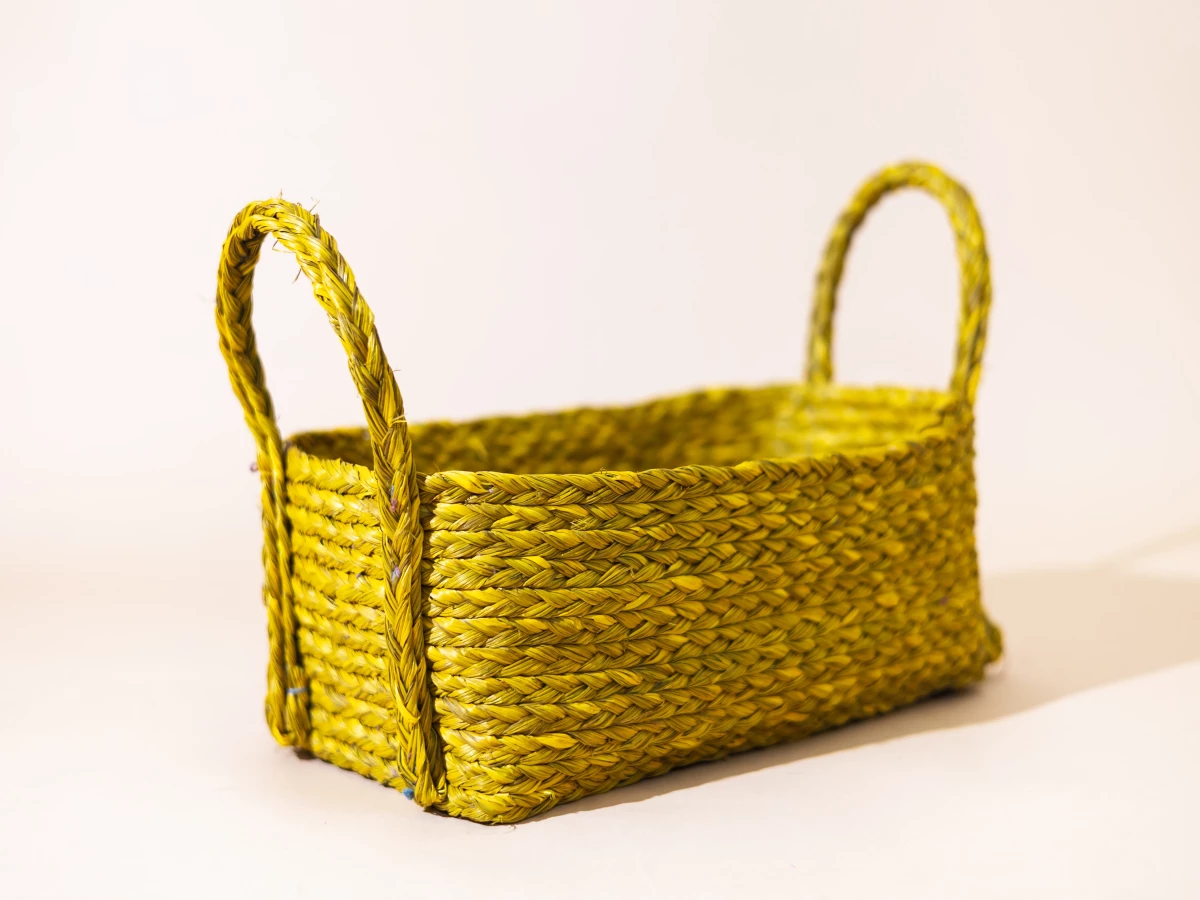 Handwoven Seagrass storage basket