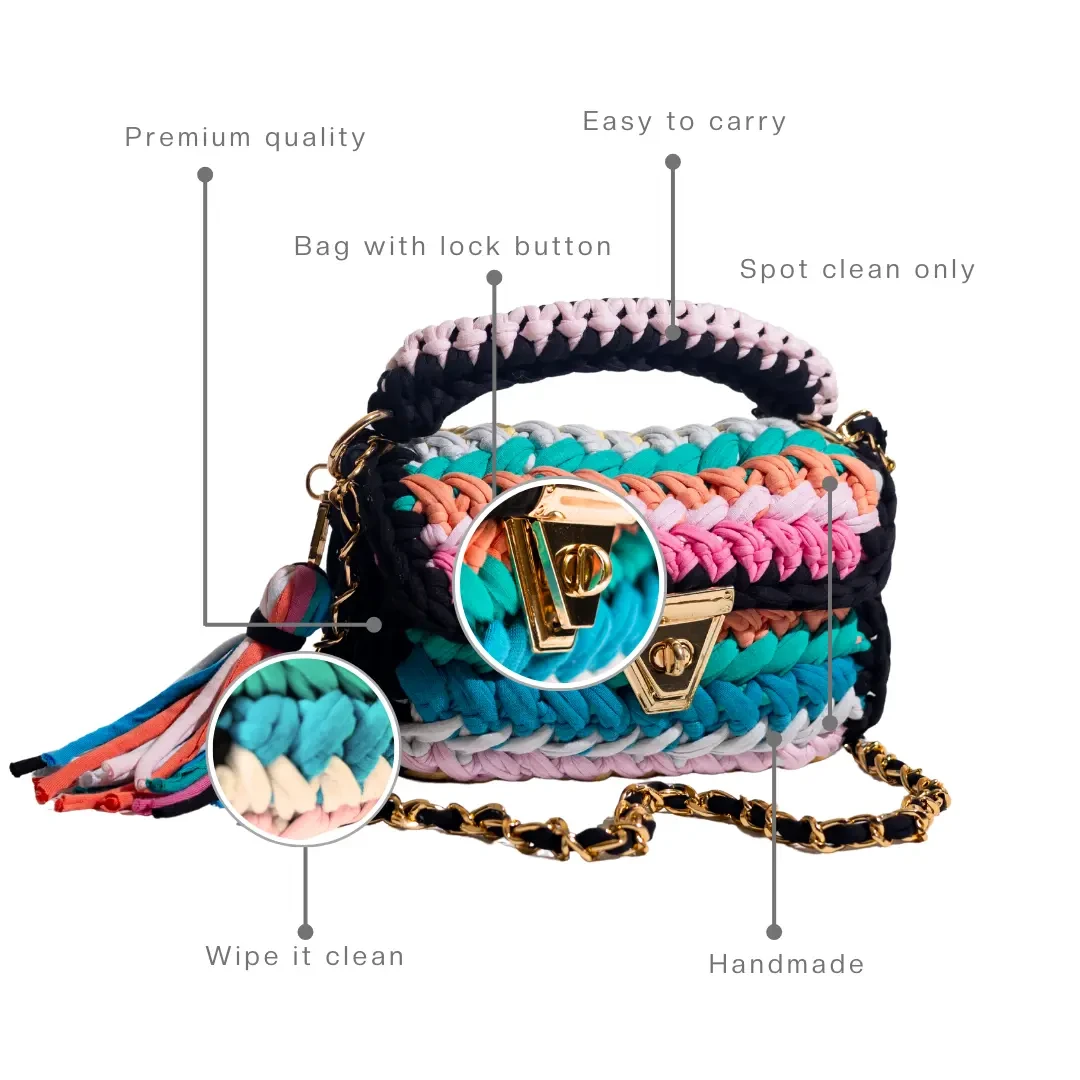 Cotton Crochet Sling Bag