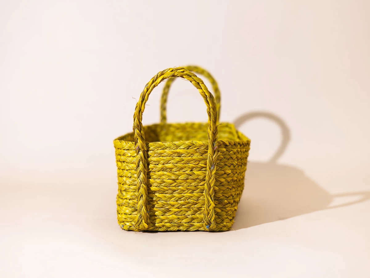 Handwoven Seagrass storage basket