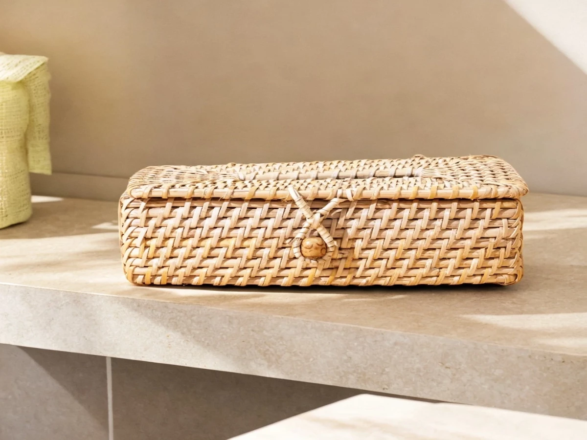 Rattan Tissue Box holder