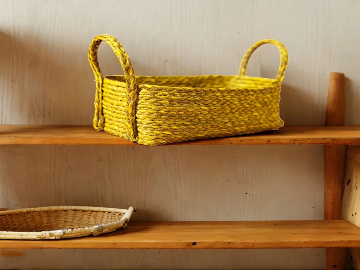 Handwoven Seagrass storage basket