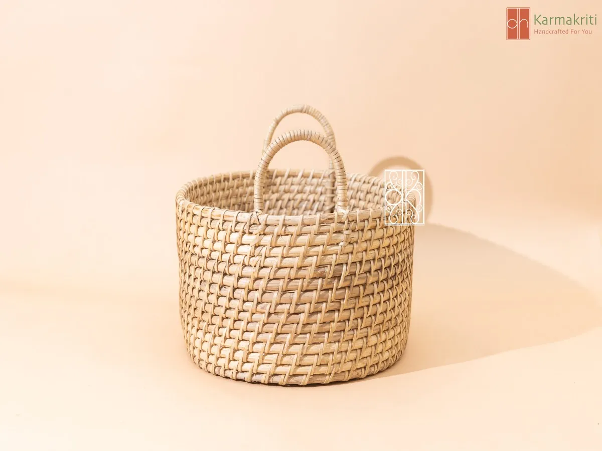 Rustic Beauty Rattan Basket