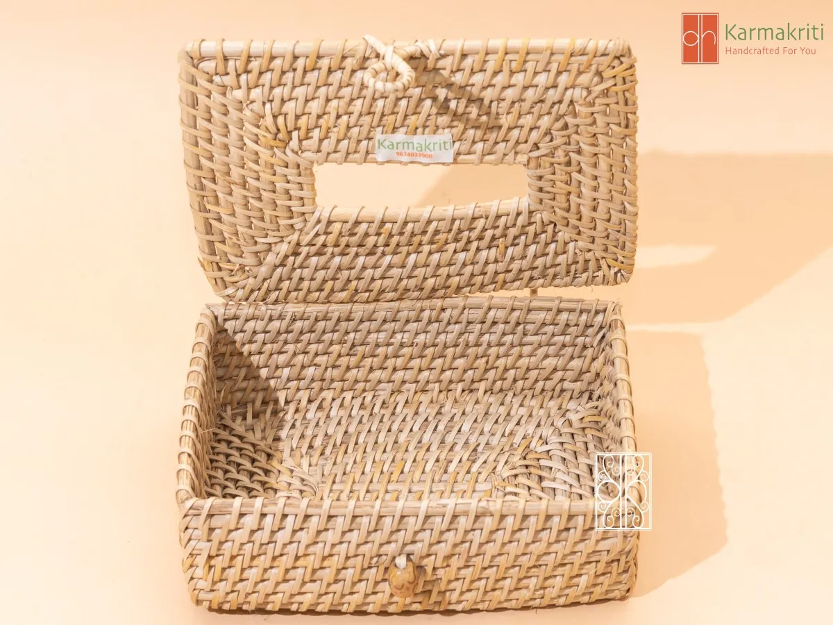 Rattan Tissue Box holder