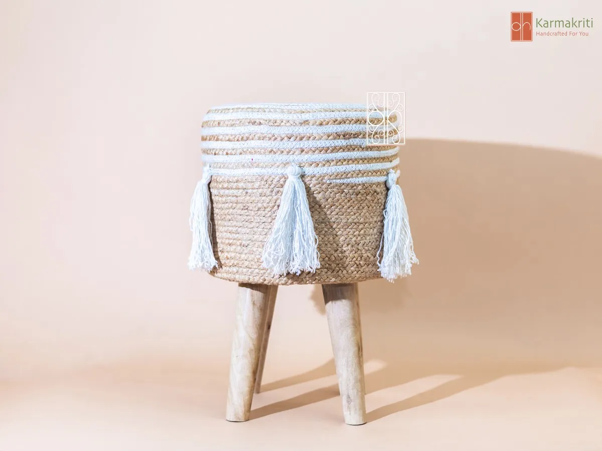 Ottoman Jute Stool