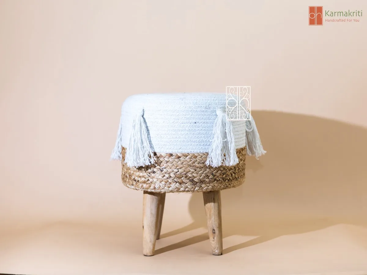 Ottoman Jute Stool