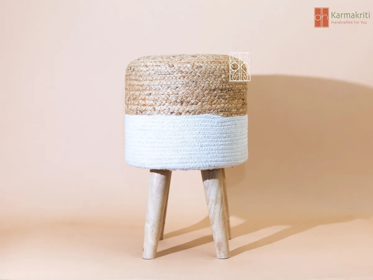 Ottoman Jute Stool