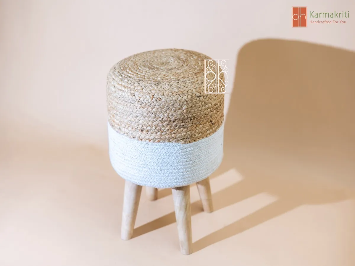 Ottoman Jute Stool