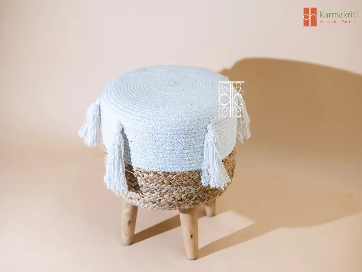 Ottoman Jute Stool