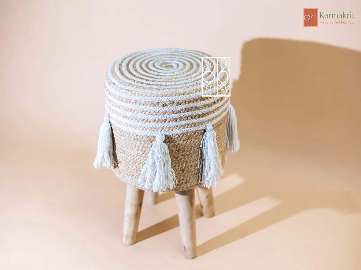 Ottoman Jute Stool