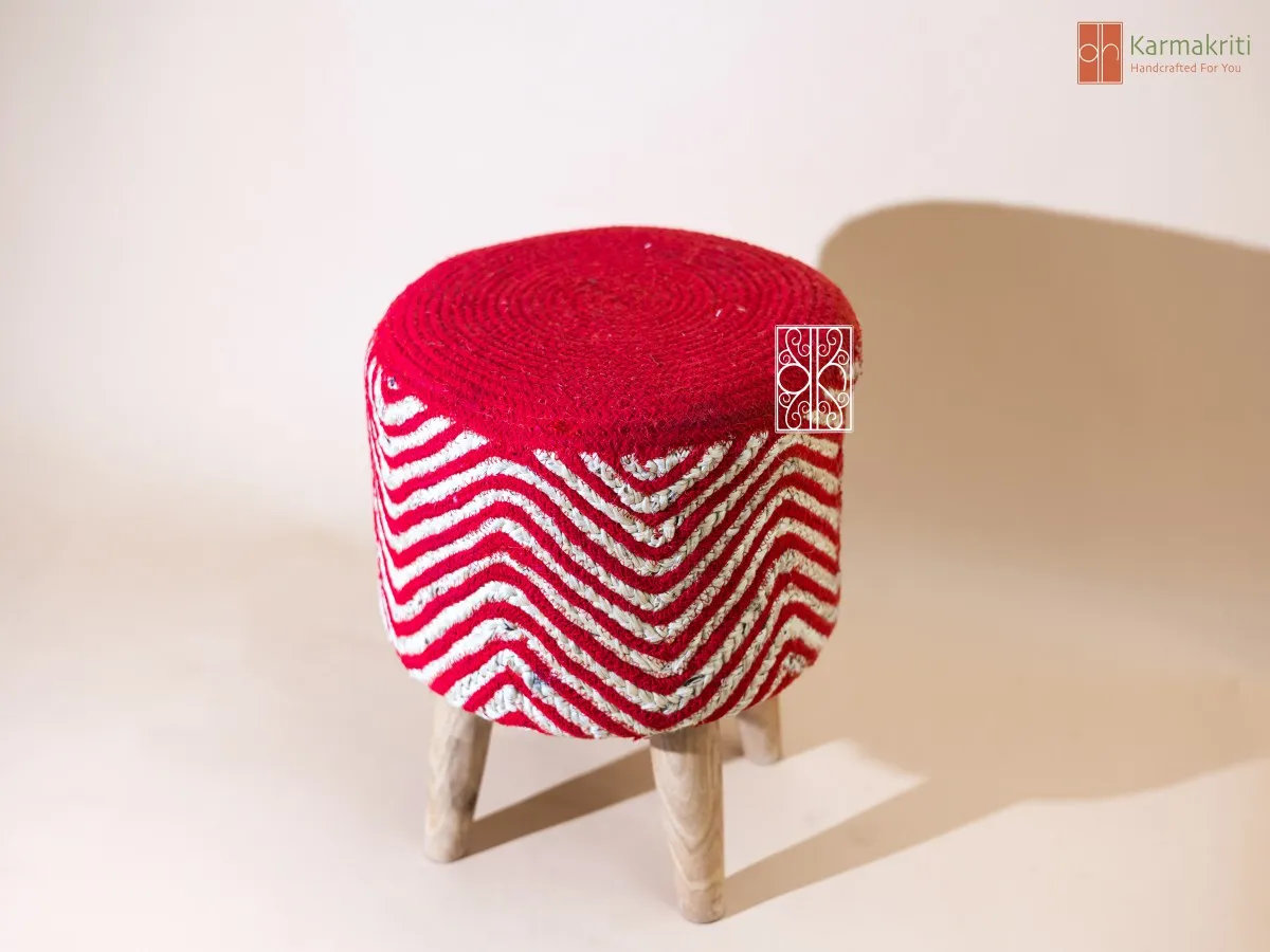 Ottoman Jute Stool