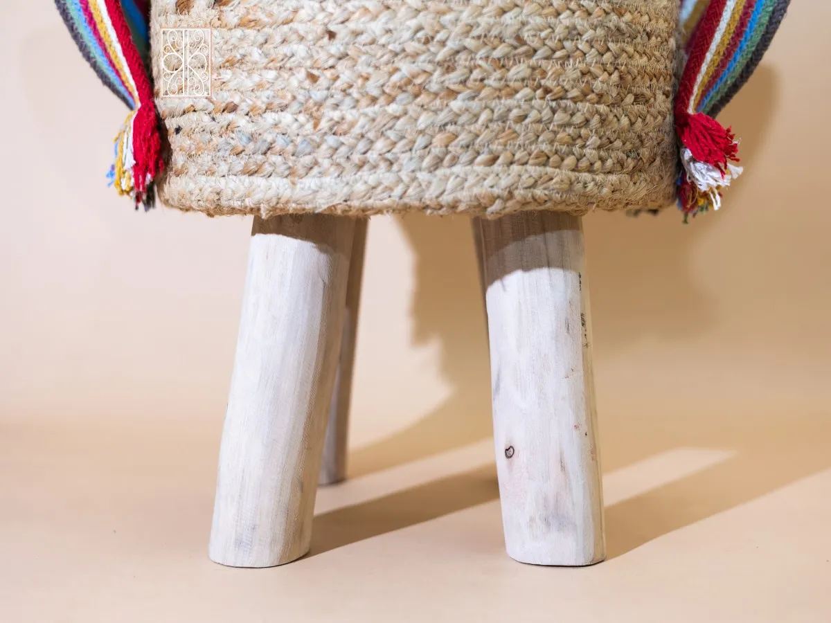 Handwoven Ottoman Stool