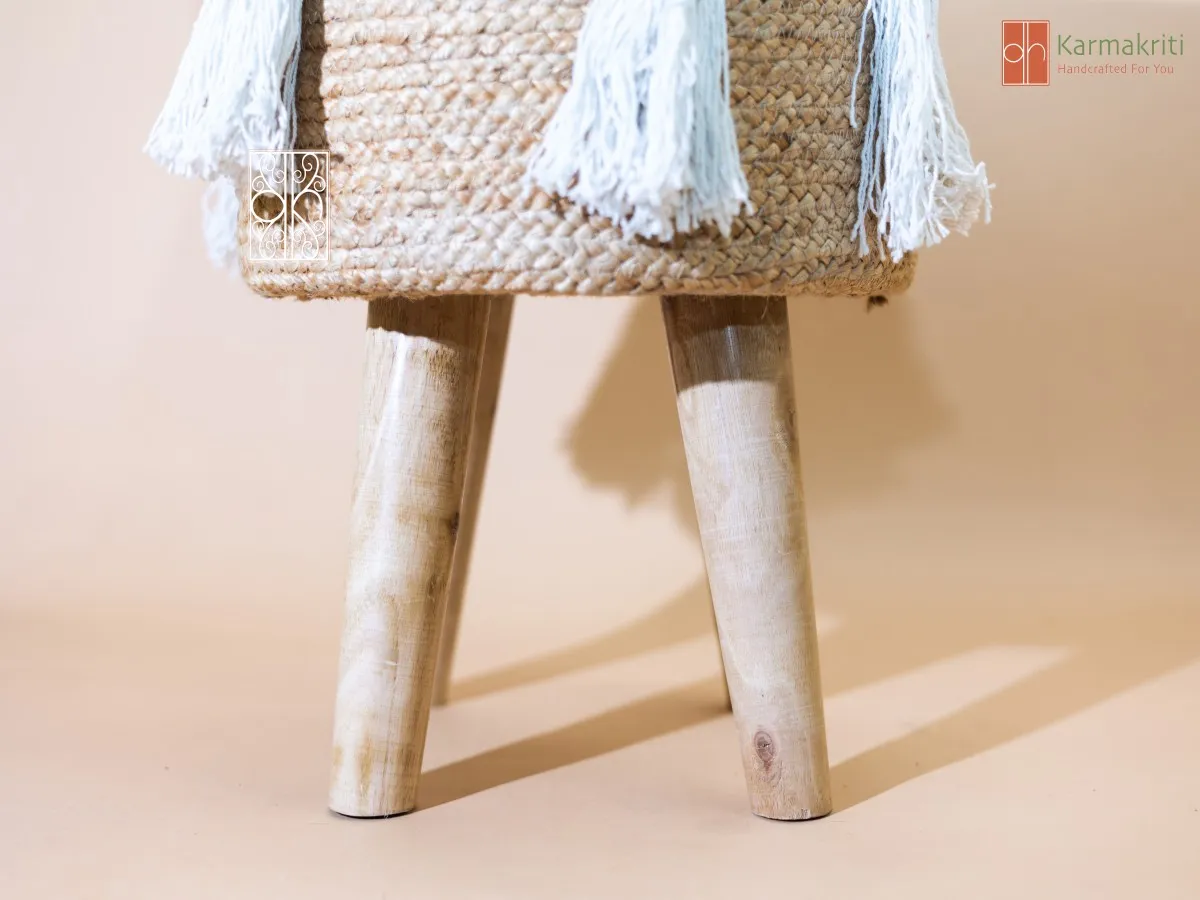 Ottoman Jute Stool