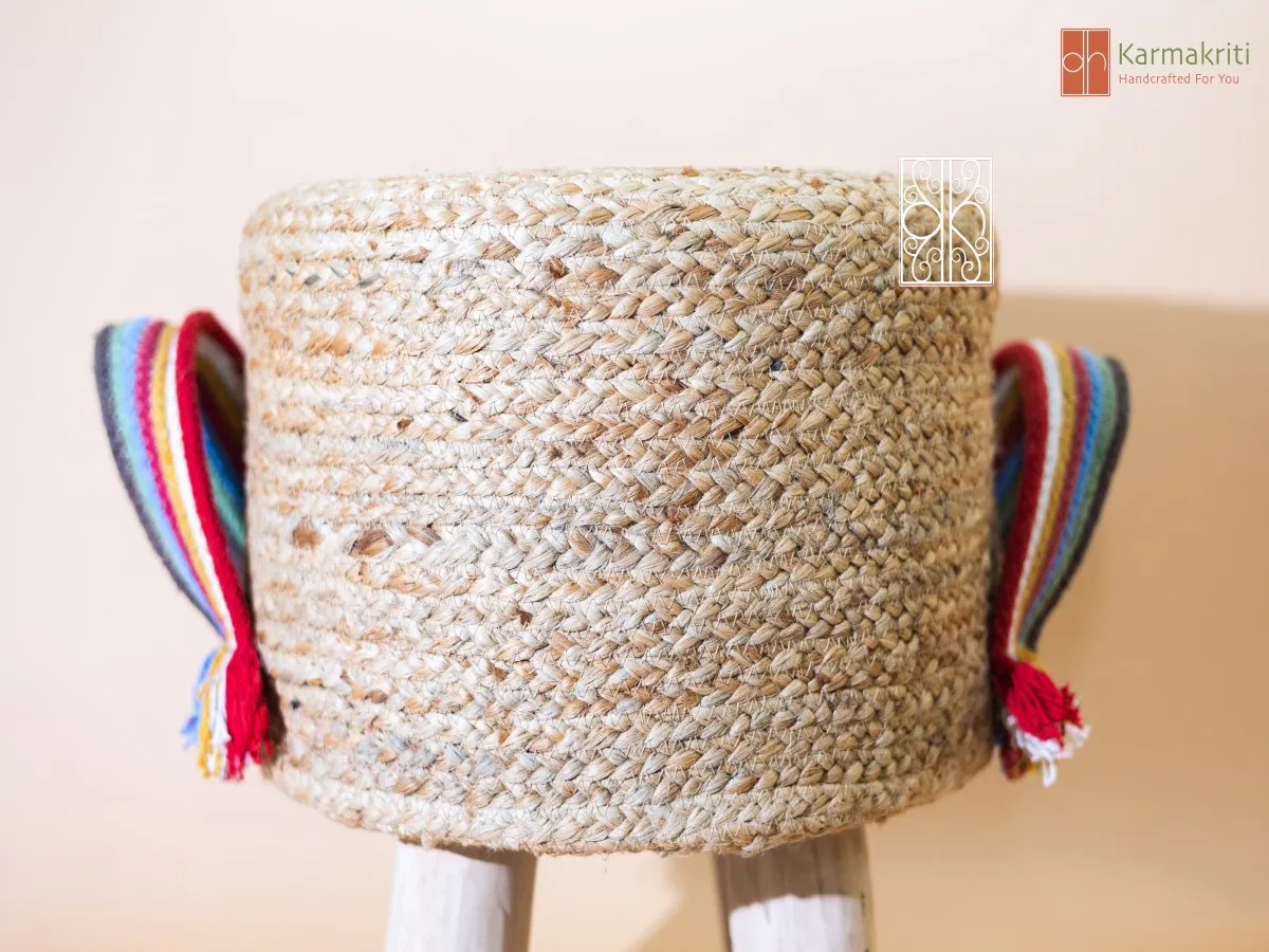 Handwoven Ottoman Stool