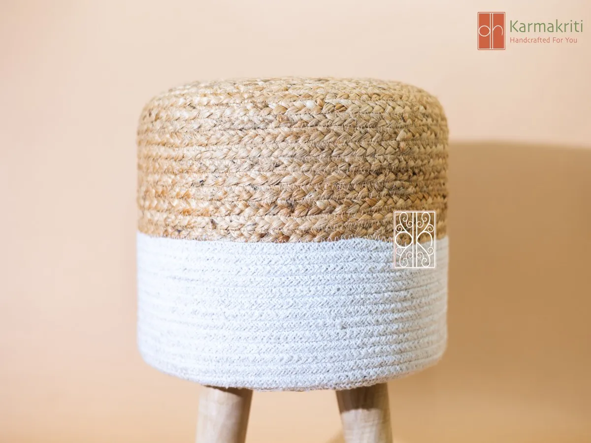 Ottoman Jute Stool