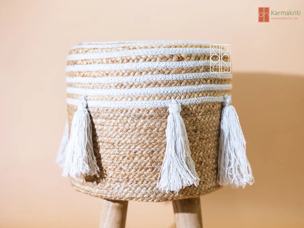 Ottoman Jute Stool